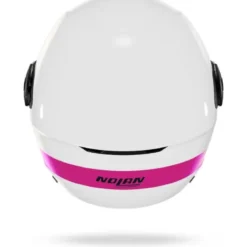 Casco Jet Nolan N20-2 Visor Zefiro 342 Bianco Fucsia Lucido