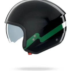 Casco Jet Nolan N20-2 Visor Zefiro 342 Nero Italia Lucido