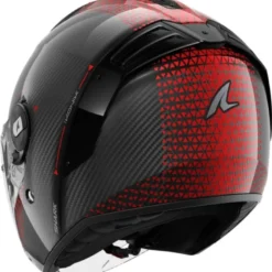 Casco Jet Shark Rs Jet Carbon Ikonik Rosso Chrome