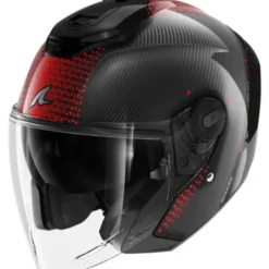 Casco Jet Shark Rs Jet Carbon Ikonik Rosso Chrome