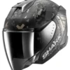 Casco Jet Shark Skwal i3 Jet Hellcat Nero Opaco Chrome Antracite
