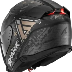 Casco Jet Shark Skwal i3 Jet Hellcat Nero Opaco Chrome Antracite