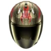Casco Jet Shark Skwal i3 Jet Venum Nero Rosso Oro