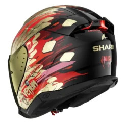 Casco Jet Shark Skwal i3 Jet Venum Nero Rosso Oro