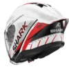 Casco Jet Shark Skwal Jet Cup Speed-Tech Bianco Rosso Nero Lucido