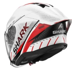 Casco Jet Shark Skwal Jet Cup Speed-Tech Bianco Rosso Nero Lucido