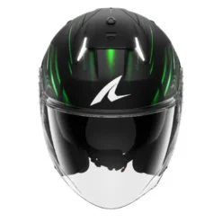 Casco Jet Skwal I3 Light-Blur Nero Verde Bianco Opaco