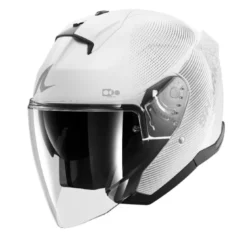 Casco Jet Skwal Jet Sp Lyne Bianco Silver Lucido