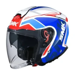 Casco Jet SMK GTJ Tourer Bianco Rosso