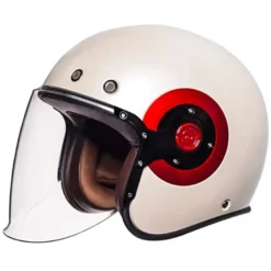 Casco Jet Smk Retro Bianco