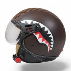 Casco Jet SprayGround Sharks in Paris Helmet Marrone