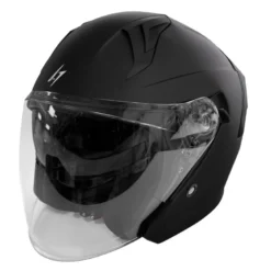 Casco Jet Stormer Run Nero Opaco