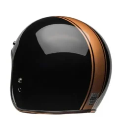 Casco Jet Vintage Bell Custom 500 2025 Rally Nero Bronzo Lucido