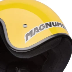 Casco Jet Vintage Bell Magnum 2026 Solid Giallo Lucido