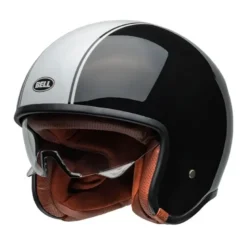 Casco Jet Vintage Bell Tx501 Rally 2024 Nero Bianco