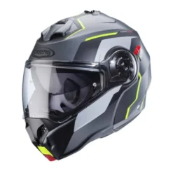 Casco Modulare Caberg Duke Evo Move Antracite Opaco Nero Giallo