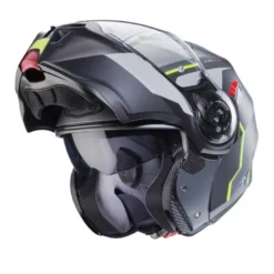 Casco Modulare Caberg Duke Evo Move Antracite Opaco Nero Giallo