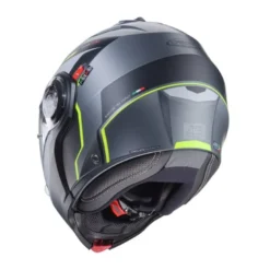 Casco Modulare Caberg Duke Evo Move Antracite Opaco Nero Giallo