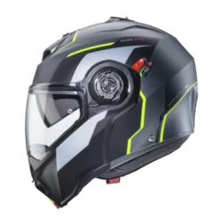 Casco Modulare Caberg Duke Evo Move Antracite Opaco Nero Giallo