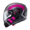 Casco Modulare Caberg Horus X Road Antracite Opaco Fucsia Nero