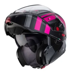 Casco Modulare Caberg Horus X Road Antracite Opaco Fucsia Nero