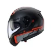 Casco Modulare Caberg Levo X Elite Nero Antracite Rosso Fluo