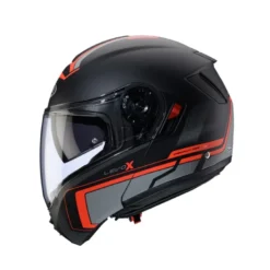 Casco Modulare Caberg Levo X Elite Nero Antracite Rosso Fluo