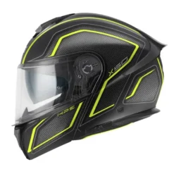 Casco Modulare Givi X.50 Fiber Graphic Hologram Nero Titanio Giallo Opaco