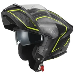 Casco Modulare Givi X.50 Fiber Graphic Hologram Nero Titanio Giallo Opaco