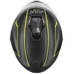 Casco Modulare Givi X.50 Fiber Graphic Hologram Nero Titanio Giallo Opaco