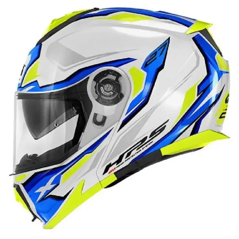 Casco Modulare Givi X.27 Sector Bianco Blu Giallo