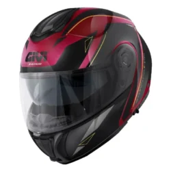 Casco Modulare Givi X.26 Square Nero Bordeaux Lucido