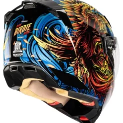 Casco Modulare Icon Threshold Burn Birdie Burn Giallo Blu
