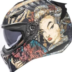 Casco Modulare Icon Threshold Odokuro Nero