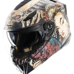 Casco Modulare Icon Threshold Odokuro Nero
