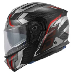 Casco Modulare Kappa KV50F Escalade Nero Opaco Titanio Rosso