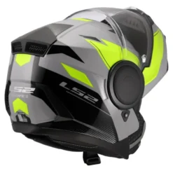 Casco Modulare LS2 FF902 Scope II Duria Grigio Giallo Alta Visibilità