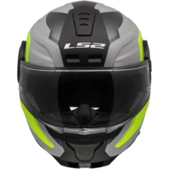 Casco Modulare LS2 FF902 Scope II Duria Grigio Giallo Alta Visibilità