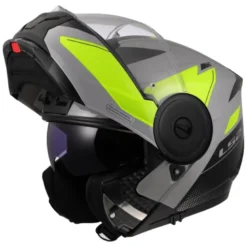 Casco Modulare LS2 FF902 Scope II Duria Grigio Giallo Alta Visibilità