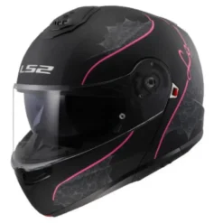 Casco Modulare Ls2 FF908 Strobe II Lux Nero Opaco Rosa