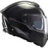 Casco Modulare Mt Helmets con Interfono Mt-Rider Fu404Sv Atom 2 Sv Solid Lucido Nero