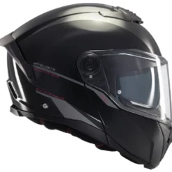 Casco Modulare Mt Helmets con Interfono Mt-Rider Fu404Sv Atom 2 Sv Solid Lucido Nero