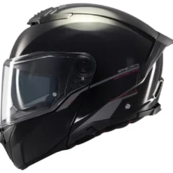 Casco Modulare Mt Helmets con Interfono Mt-Rider Fu404Sv Atom 2 Sv Solid Lucido Nero