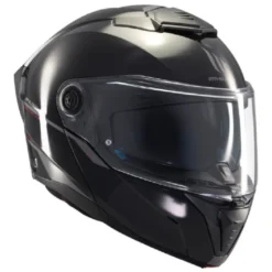 Casco Modulare Mt Helmets con Interfono Mt-Rider Fu404Sv Atom 2 Sv Solid Lucido Nero
