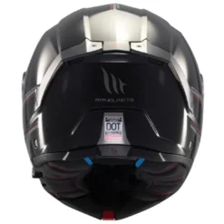 Casco Modulare Mt Helmets con Interfono Mt-Rider Fu404Sv Atom 2 Sv Solid Lucido Nero