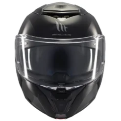 Casco Modulare Mt Helmets con Interfono Mt-Rider Fu404Sv Atom 2 Sv Solid Lucido Nero