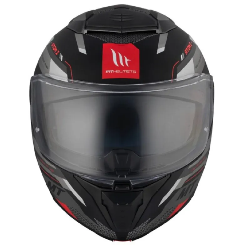 Casco Modulare Mt Helmets con Interfono Mt-Rider Fu404Sv Atom 2 Sv Bast Opaco