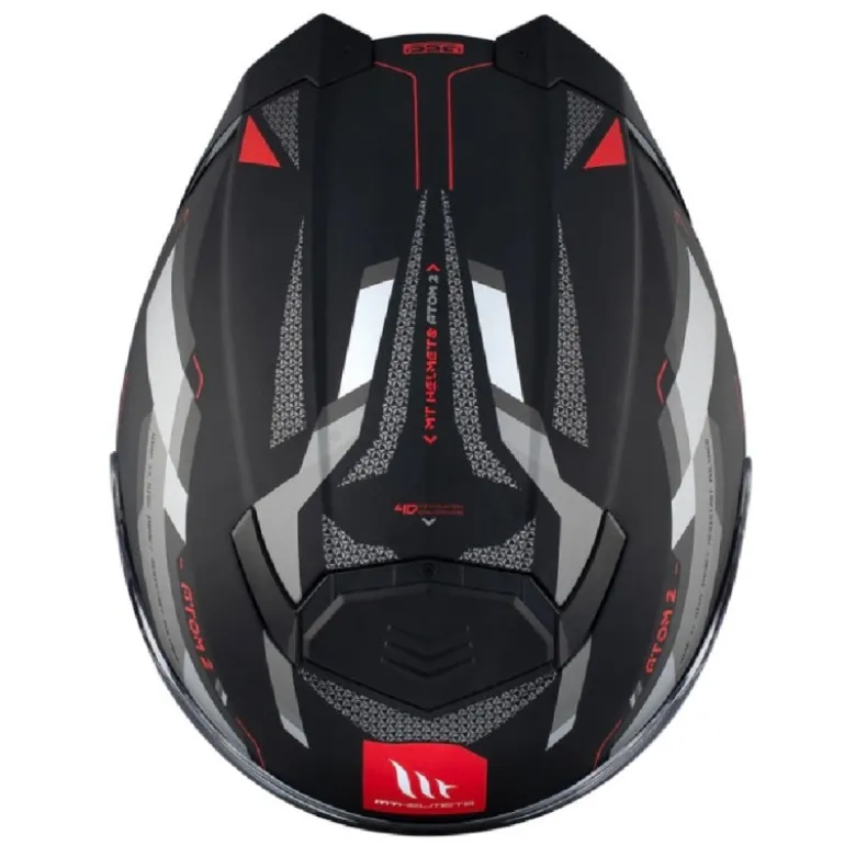 Casco Modulare Mt Helmets con Interfono Mt-Rider Fu404Sv Atom 2 Sv Bast Opaco