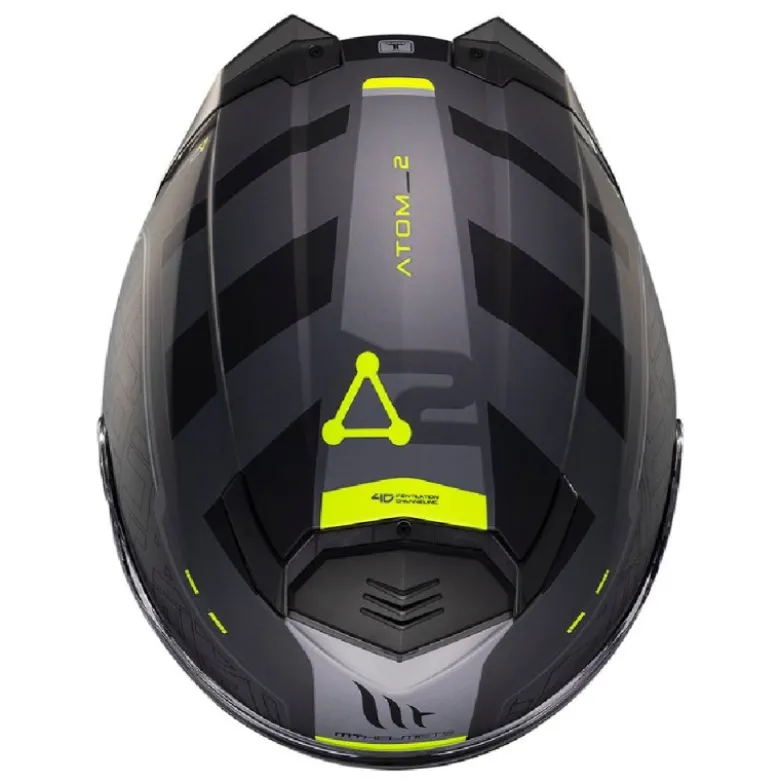 Casco Modulare Mt Helmets con Interfono Mt-Rider Fu404Sv Atom 2 Sv Destiny Opaco