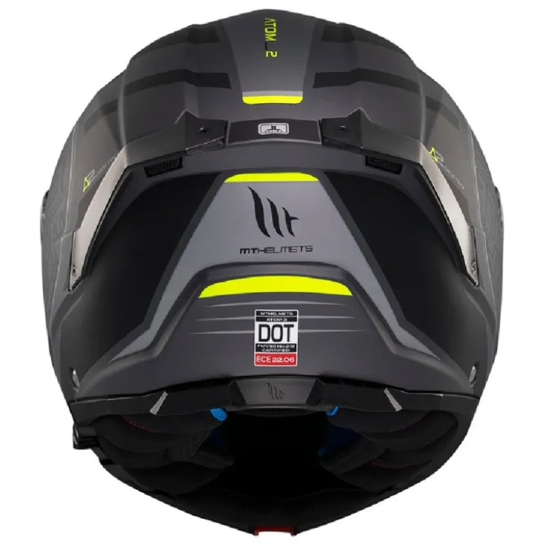 Casco Modulare Mt Helmets con Interfono Mt-Rider Fu404Sv Atom 2 Sv Destiny Opaco